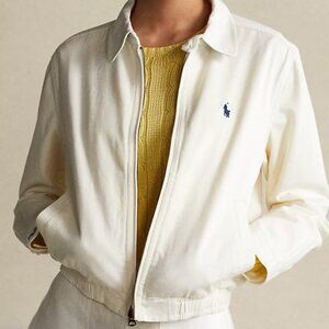 NWT Polo Ralph Lauren Cotton Twill JACKET White Large